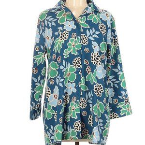 Banana Republic 3/4 Sleeve Floral Shirt Size M